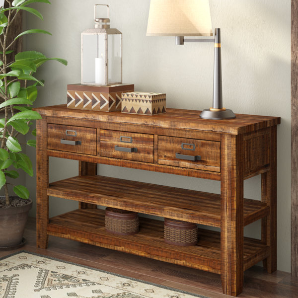 Loon Peak Archstone 50" Solid Wood Console Table & Reviews Wayfair
